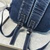 Džínový batoh Ležérní styl Unisex Školní taška Módní cestovní batoh