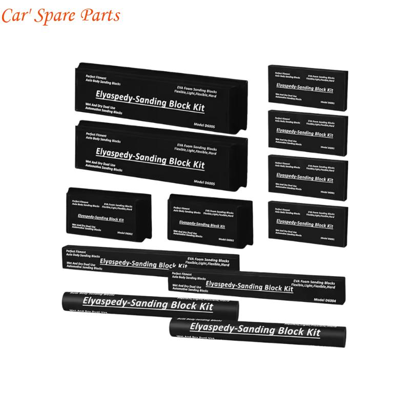

Y4UA Occupational Car Paint Smoothing Set 12Pcs Multiple Purpose Vehicle Body Care Equipment CN