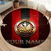 Eintracht Frankfurt Custom Name Round Area Rug,Carpet Rug for Living Room Bedroom Sofa Playroom Decor,Non-slip Floor Mat