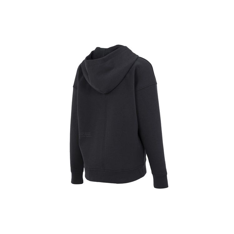 Under Armour Solid Print Logo Zip-Up Casual Sport Long Sleeve Sweatshirt Women Tops Black 1374116-001