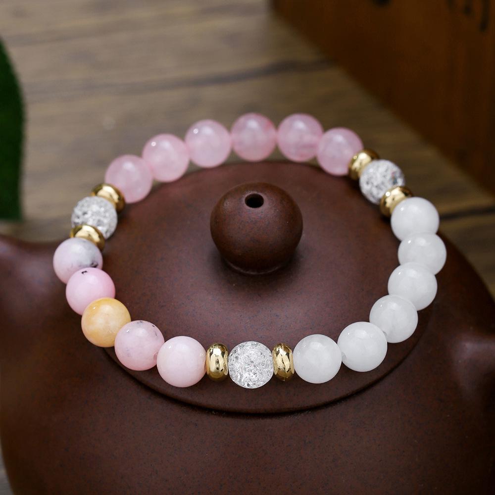 Natural Stone Elastic Bracelet: 8mm Aventurine, Tiger Eye, Amethyst, Garnet Beads