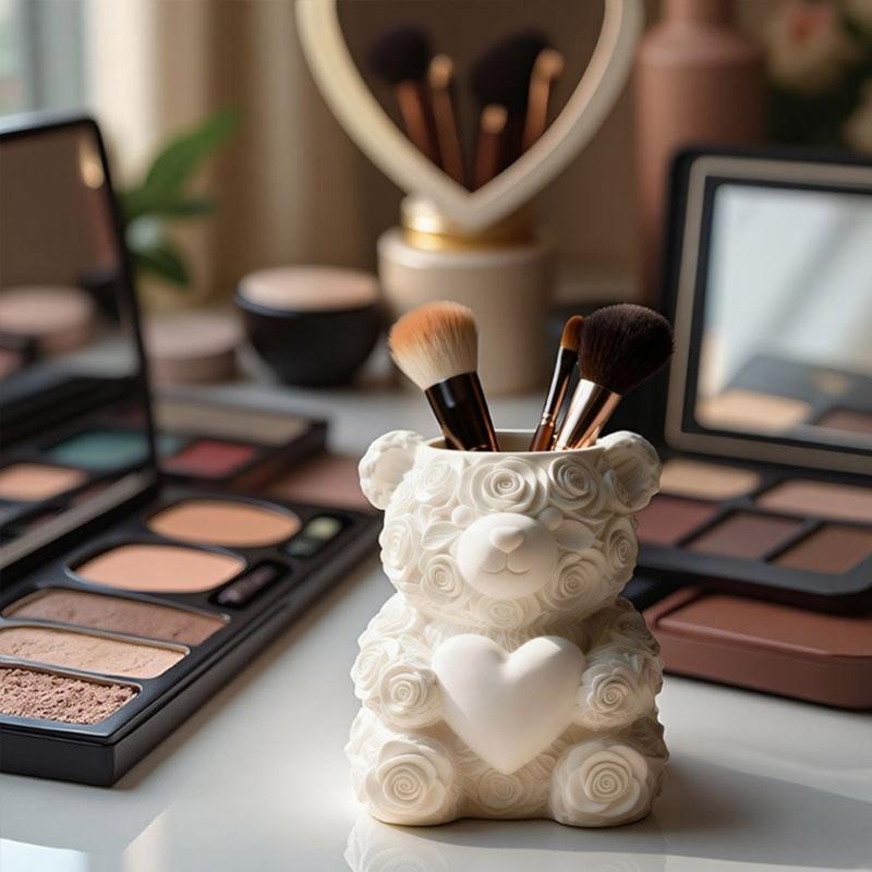 Flexible Silikon Bär Rose Pflanzgefäß Form Schmuckherstellungswerkzeug Silikontextur für einfaches Entformen und vielseitige Anwendung