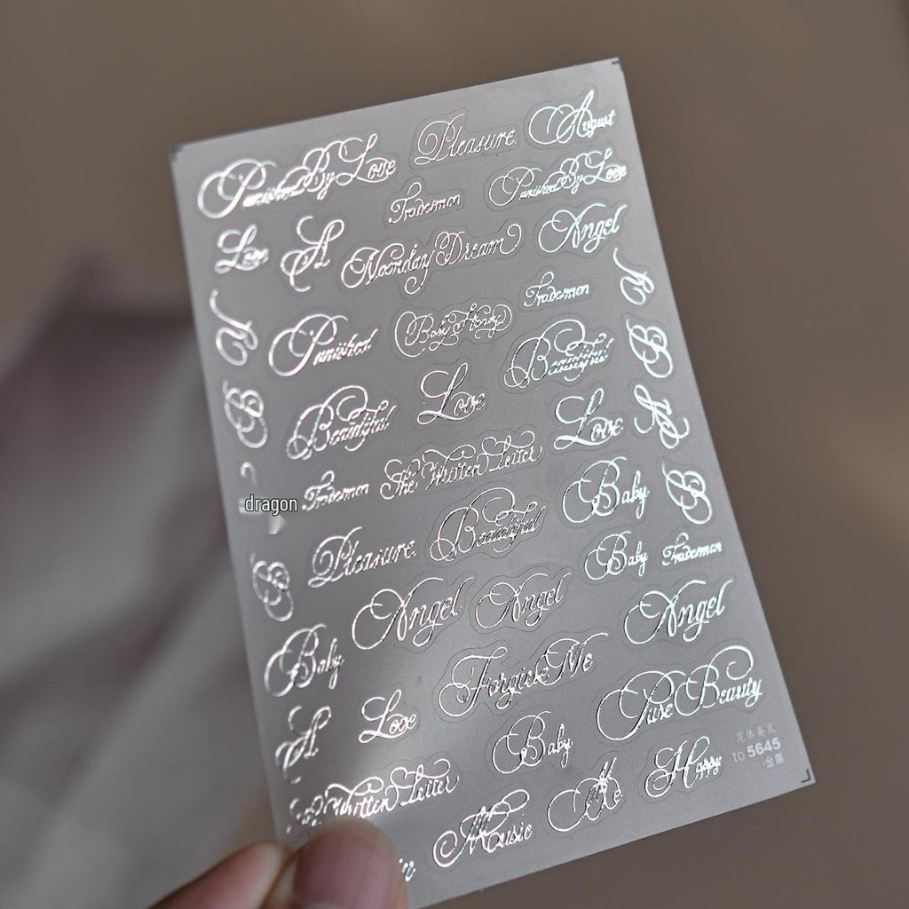 Tomoni Hot Stamping Nail Stickers - Popular DIY Chinese Style Decorative Stickers