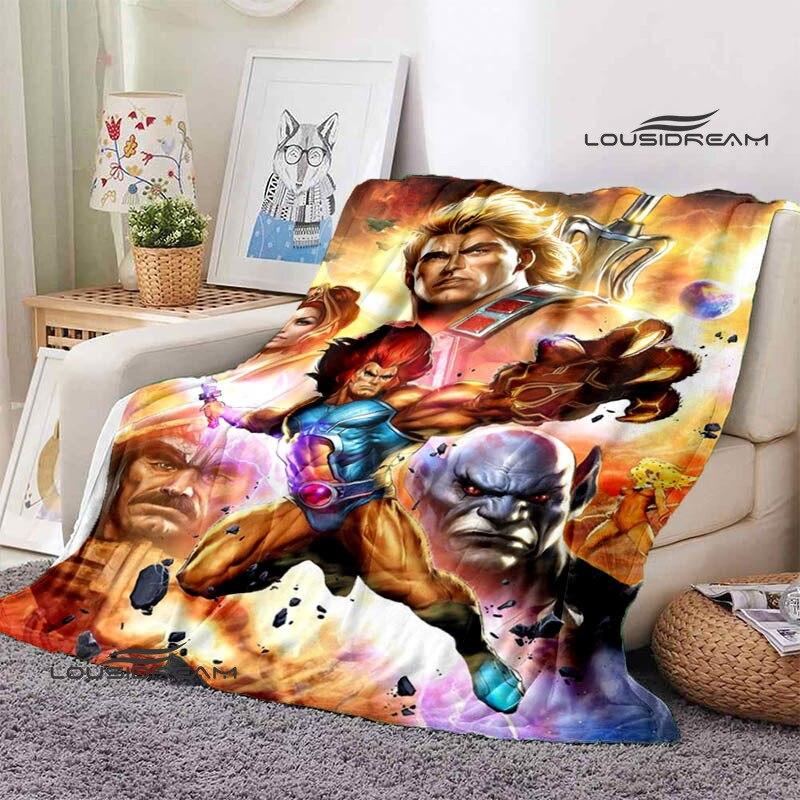 Cartoon Universe Master HE-MAN Printed Blanket Children Warm Beautiful Blanket Flannel Soft and Comfortable Birthday Gift