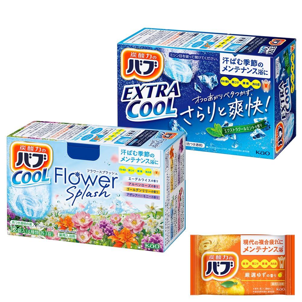 

Bab Cool Assortment 5 Types 24 Tablets Bath Salts Cool Flower + (Extra + Splash)