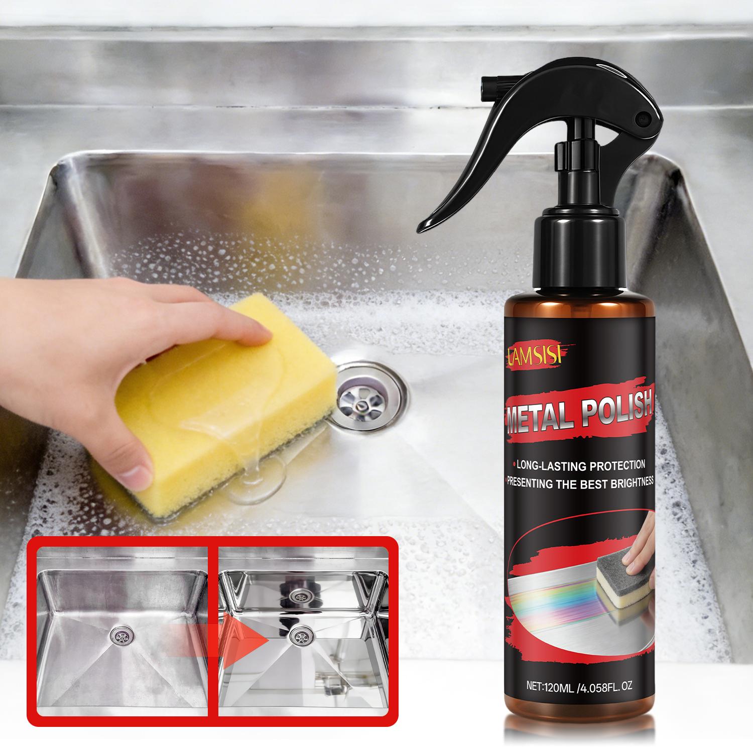 Metal Polish-Long Lasting Protection-Presenting The Best Brightness-Quick Polishing, Immediate Effect-Non Damaging Equipment-120ml