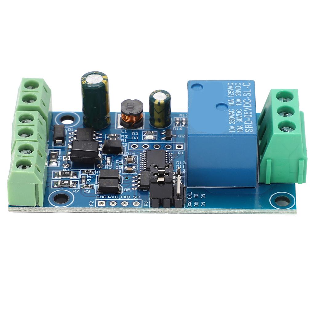 DC7 24V Relay Module 1 Channel Input Output with Anti Reverse Connection Protection RS485 TTL