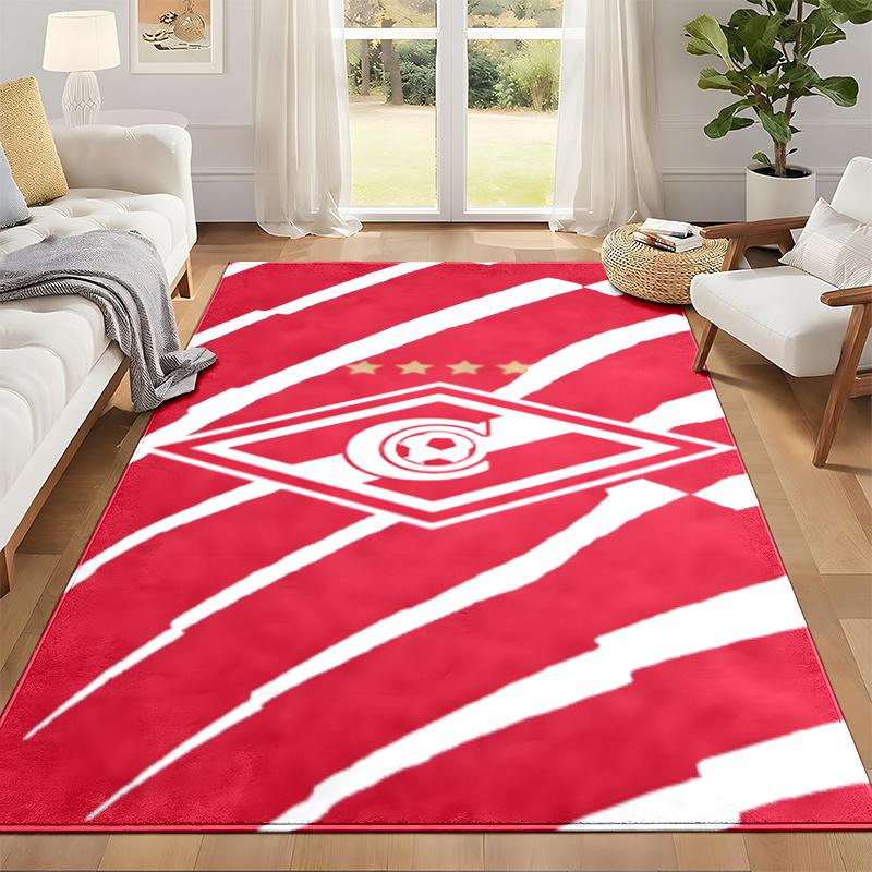 FC Spartak Moscow Carpet Door Mat for Living Room or Bedroom Protective Mat Under Chair Office Decoration Christmas Gift Birthday Present