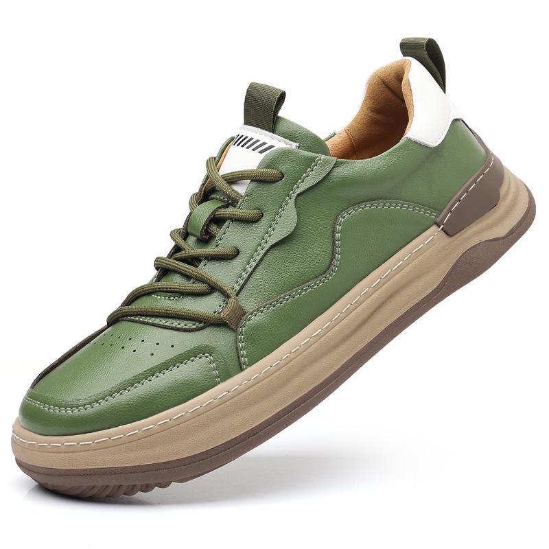 

Мужские туфли клоуна, спортивные туфли для скейтборда, весенние дышащие, мягкая подошва, трендовые, универсальные, повседневная мода, универсальные уличные туфли 38 зелёный