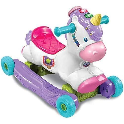 Porteur Bébé Évolutif VTech Cléo, Ma Licorne Basculo - Éveil Musical - Cadeau Bébé Dès 1 An
