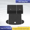 25 BYD Song Plus TPE Trunk Mat Set: Integrated, Foldable, Full Backrest.
