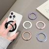 Ultra Thin Aluminum Alloy Adhesive Rotating Ring Portable Desktop Phone Holder
