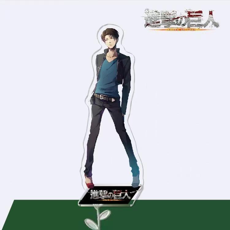 Attack on Titan Eren & Sasha Acrylic Standee, 16cm Large Anime Figure, Double-Sided Film Desktop Decoration, Shingeki no Kyojin Collectible Gift