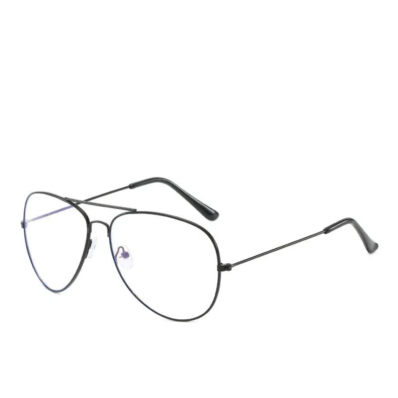 

Finished Myopia Glasses Women Men Double Beam Nearsighted Eyewear Metal Frame -1.0 To -4.0 HD Prescription Glasses -6.0