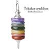 Seven Chakra Crystal Pendulum for Dowsing Practices & Vastu Home Decor | Natural Gemstone Spiritual Tool | Healing Crystals for Reiki, Chakra Med