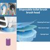 Disposable Toilet Brush Wands With Replaceable Heads Easy To Clean Toilet Bowl Lid And Corner Dirt Plastic Material Blue Yellow Purple