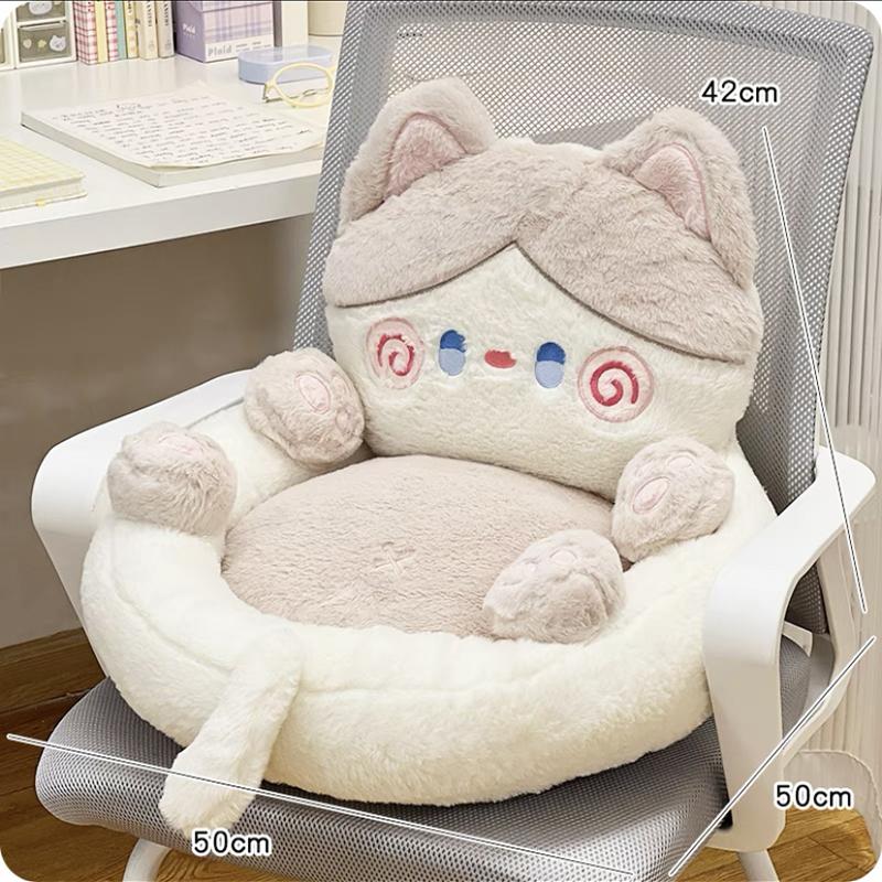 

Милая подушка для гостиной с изображением кота, мягкая подушка для сиденья, стула, офиса, школы, подушка для украшения дома, 50 см 50x35cm