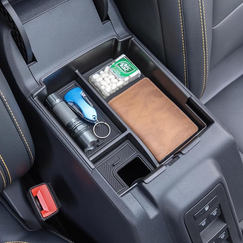 TOPTALL 2025 Upgraded Tray Compatible With Ford Bronco 2025 4-Door Automatic Transmission, Full Size Bronco Center Console Organizer Armrest Box