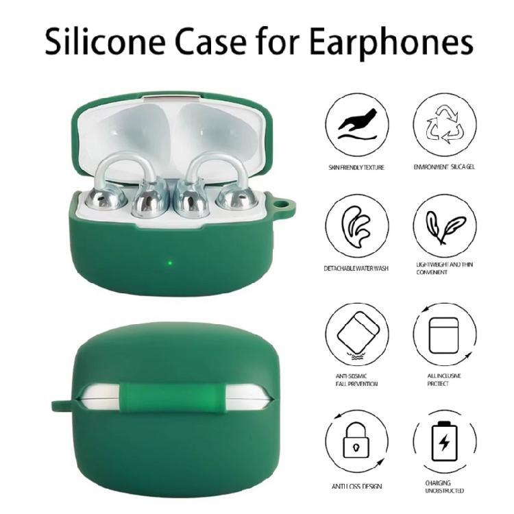 Headphone Cover Shockproof Wrap Case Skin Antiscratch Guard Washable Silicone Housing Shell Enhances Stability for Clip