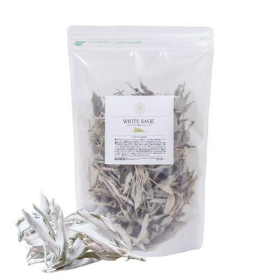 Feuilles de Sauge Blanche de Purification, Sans Pesticides, 100% Naturelles, Cultivées en Californie, Rameaux et Feuilles, 100g [Pince Incluse, Purifié] | Enkuan