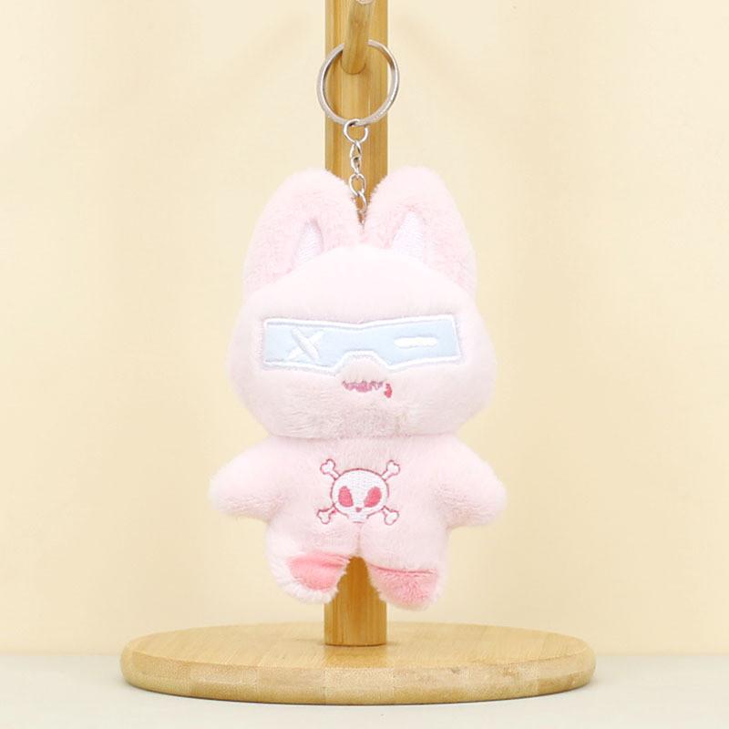 Charming Plush Cat Keychain Soft Pp Cotton Stuffed Animal Toy Adorable 12cm