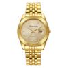 Paar Uhr Herren Gold Business Retro Temperament Paar Herren Stahlband Legierung Vielseitig Mode Quarz Uhr