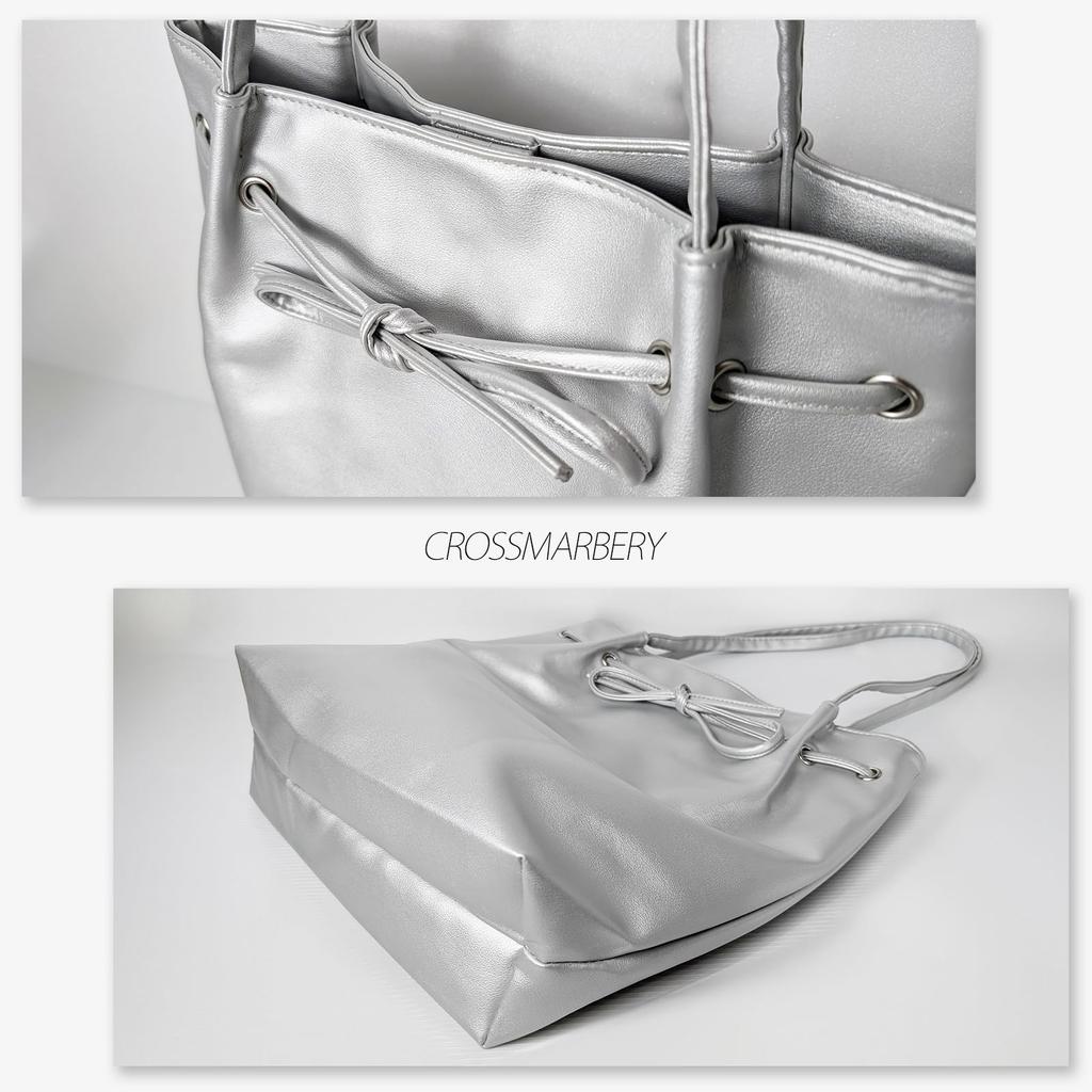 Tote Bag A4 Vertical Ladies Large Capacity Cute Stylish Adult Commuting Synthetic Leather Shoulder Bag Handbag Bag Soft Vertical R63 Ivory [Cross