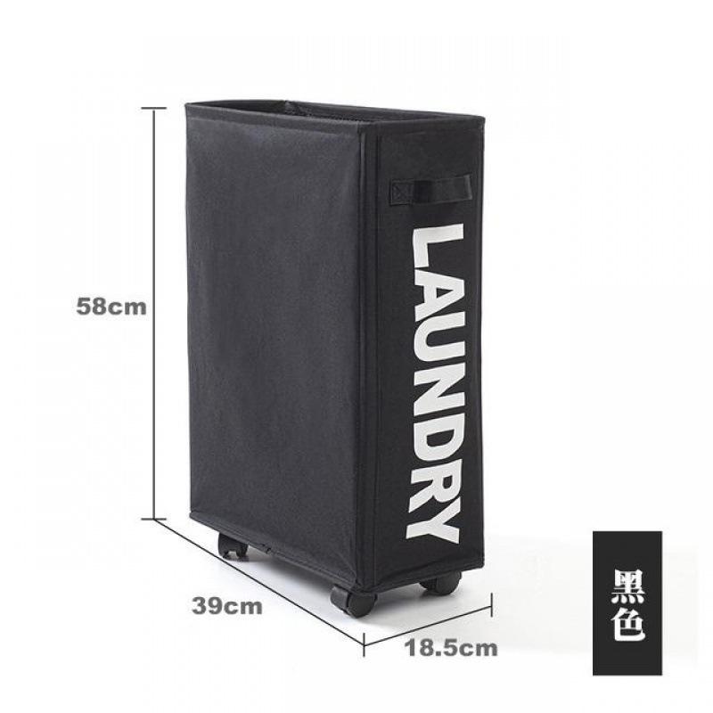 

Складная корзина для белья с колесами, многофункциональная корзина для хранения одежды, коврики для йоги и организация дома чёрный