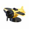 Creative Car Solar Airplane Ornaments 360° Rotary Solar Powered Aircraft Ornaments  Woman Man