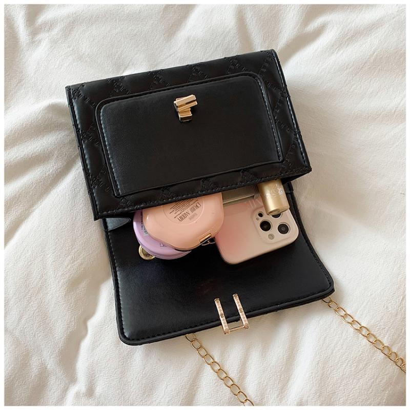 Vintage Kette Handtasche 2023 Mode Eine Schulter Messenger Handtasche Einfache Kleine Quadratische Tasche Trend