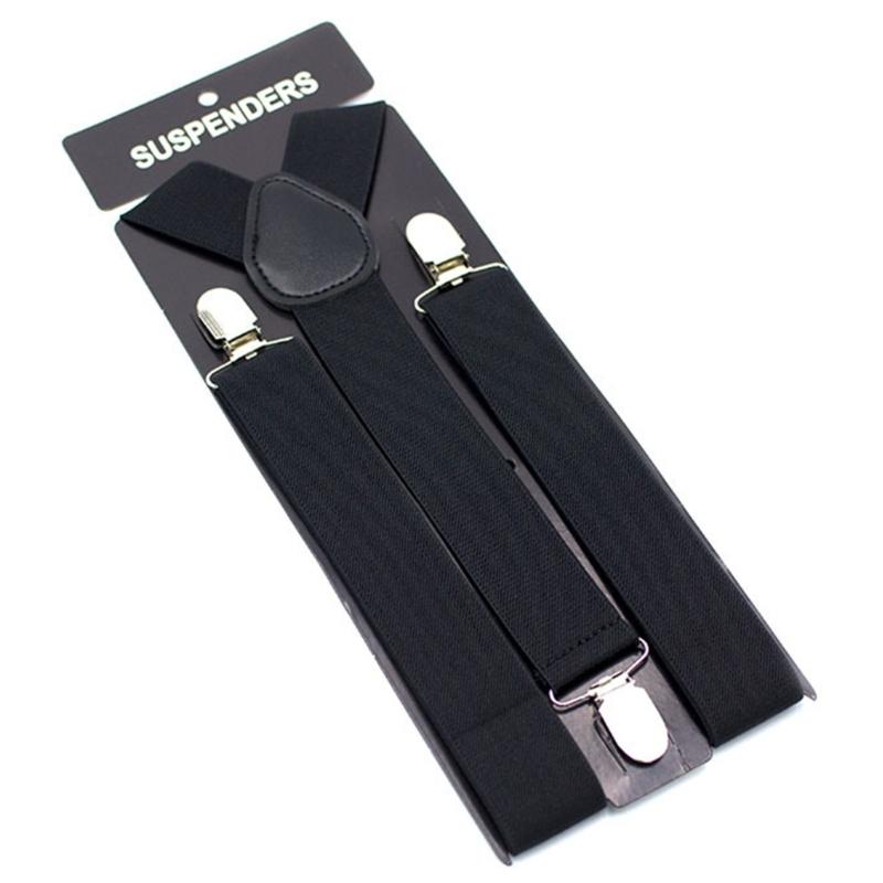 Bretelles réglables de 3,5 cm avec clips antidérapants Design rétro en Y Élastique extensible Pour hommes et femmes