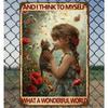 Metal Tin Sign Painting 20x30cm Wall Art Decor Vintage