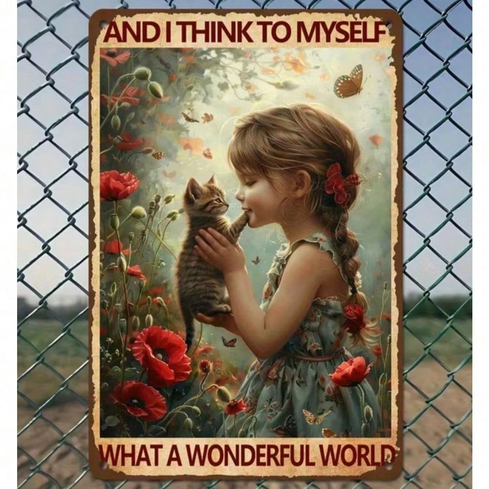 Metal Tin Sign Painting 20x30cm Wall Art Decor Vintage