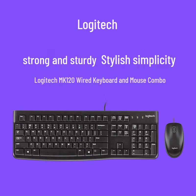Logitech MK120 Wired Office Keyboard and Mouse Combo