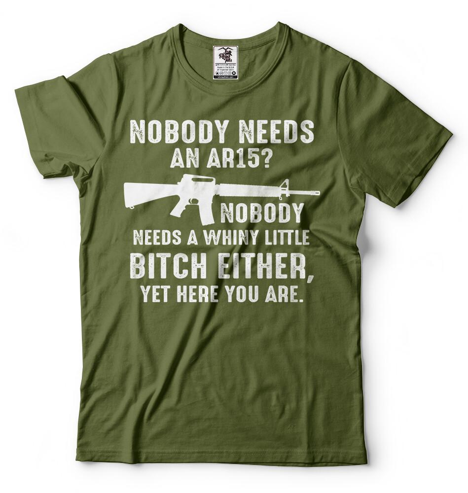 Ar15 Rifle Pro Gun 2nd Amendment Trump Supporter republican Tee Shirt Guns Tee S