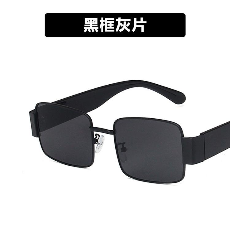 Vintage INS Fashion Sunglasses Unisex  Designer Retro Rectangle Colorful Square Eyewear for Men And Women
