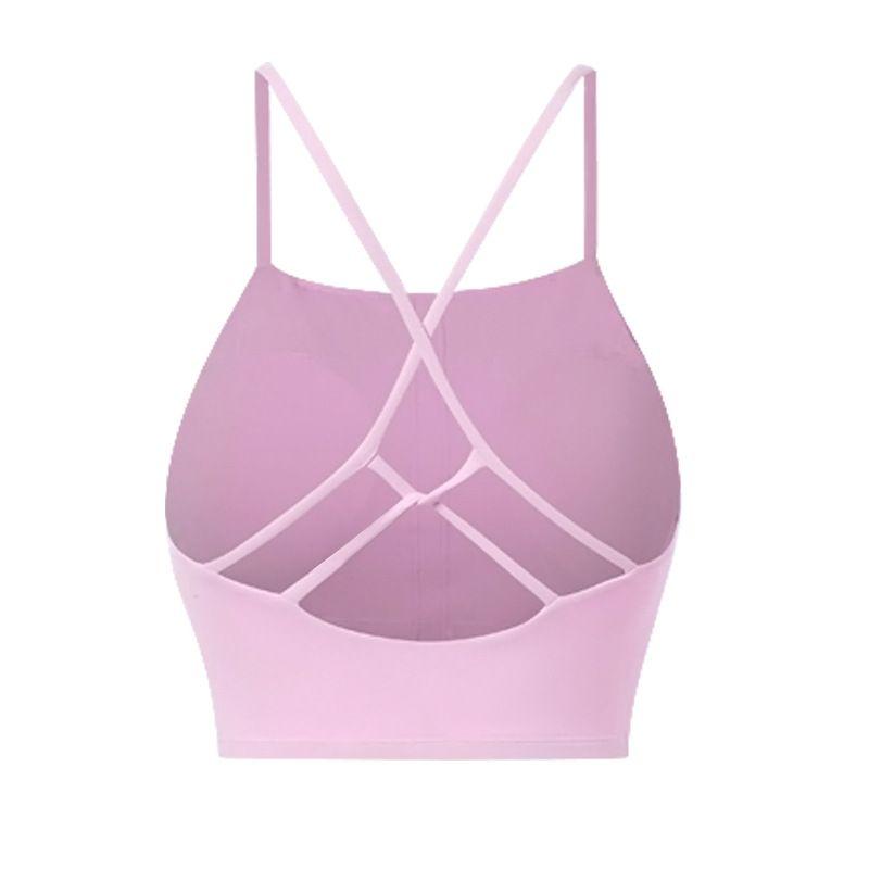 Foreign Trade New Sports Underwear Women Bra Shockproof Push up Fitness Cross Small Sling Vest Bra Top Women