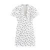 Women's New European and American Style Fashion Slim and Thin Polka Dot Short Dress