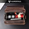 Humerpaul New Men Bags First Layer Cowhide Shoulder Bag Retro Messenger Bag Multi-function Tool Storage Bag Sports Waist Bag