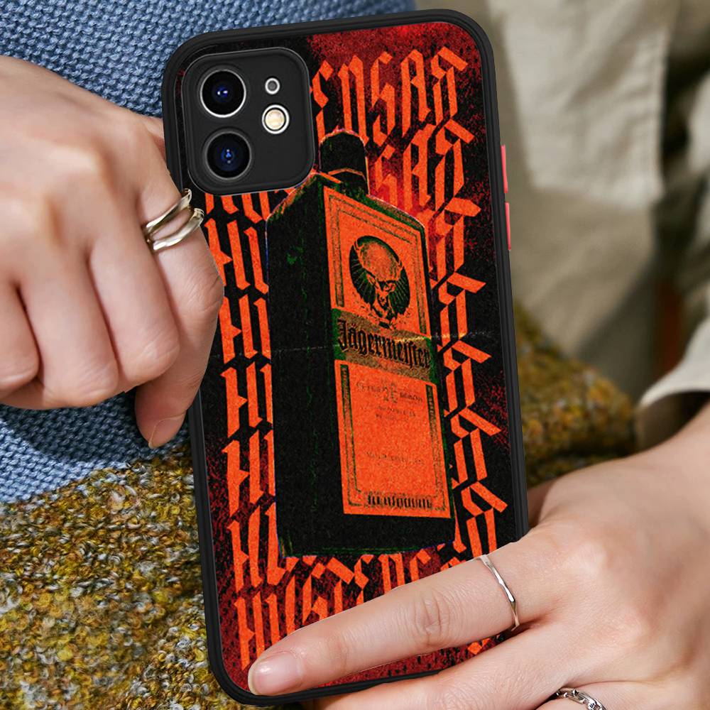 Hi J-Jagermeister Logo Phone Case For IPhone 16 15 14 Plus 15 13 12 11 Pro Max X XS MAX Matte Cover