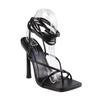 Womens/Ladies Leather Stiletto Heel Sandals