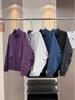Unisex Retro Color Block Harrington Jacket - Mountain Style, Stand Collar, Perfect for Couples In Autumn