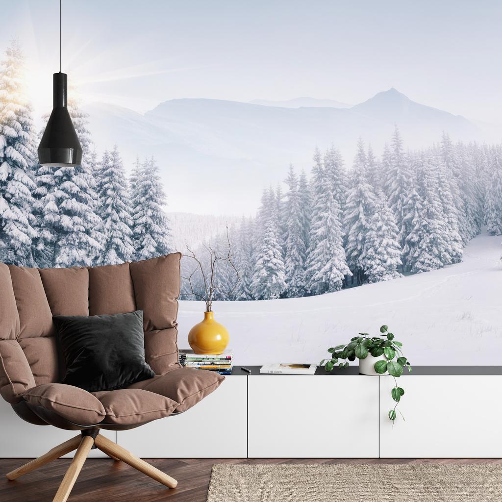 Photomural Winter Forest Self-Adhesive Mural 90x60