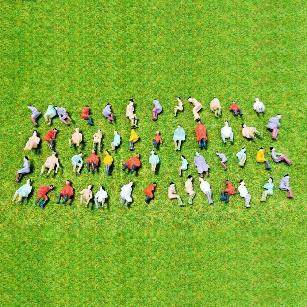 100 Painted Seated Figures 100pcs All Seated Figures Model People Figures