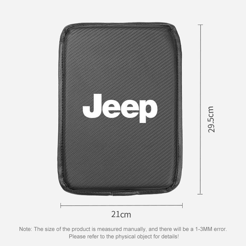 Bil Armstöd Låda Mattor Läder Mittkonsol Skydd Tillbehör För Jeep Renegade Wrangler JK JL Grand Cherokee Compass Patriot etc