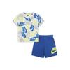 Set Sport Casual cu Mânecă Scurtă și Pantaloni Scurți cu Logo Color Block Seturi pentru Copii Game-Royal DM3773-480