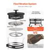 VEVOR French Press Coffee Maker, 1 Liter Borosilicate Glass Coffee Press Tea Maker with Stainless Steel Filter