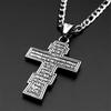 Retro Orthodox Jesus Crucifix Cross Pendant Necklace for Women Men Silver Color 316L Stainless Steel Hip Hop Chain Jewelry Gift