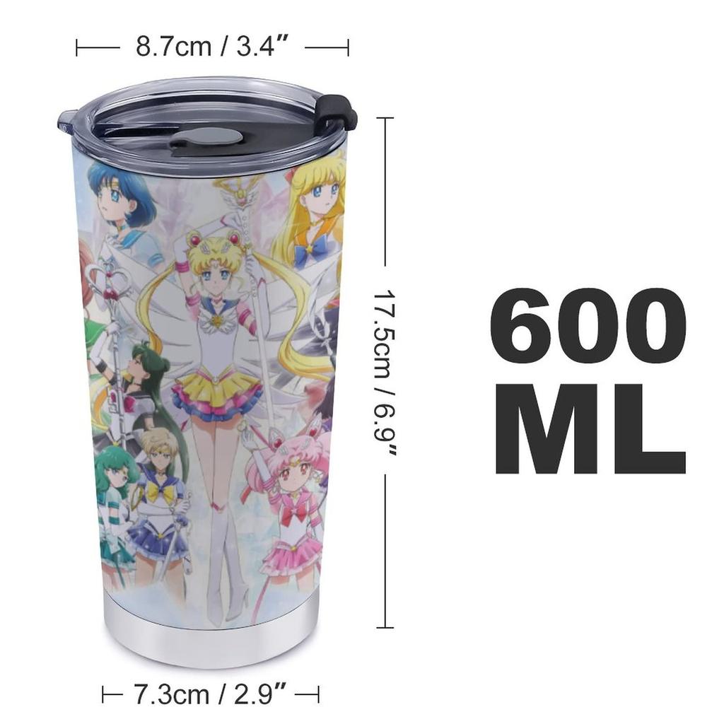 Sailor Moon tumbler vacuum SUS304 stainless with Perfect for keeping your coffee hot or this thermos tumbler is perfect for car A great Day glass,