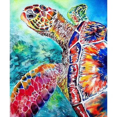 5D DIY Diamond Painting Coloured Turtles Cross Stitch Embroidery Handmade Animal Sticker Home Decor